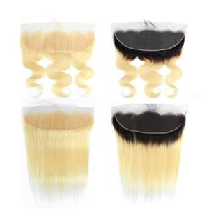 ลูกไม้โปร่งใสเส้นผมเด็กจริงผมหยักร่างกายคลื่นสวิส HD ลูกไม้หน้าผากมนุษย์ผม13X4 13X6 #613สีบลอนด์ - Product Image 4