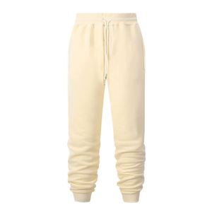 Pantalons et pantalons pour hommes de haute qualité en polaire de couleur unie poignets filetés chauds pour hommes et femmes - Product Image 3