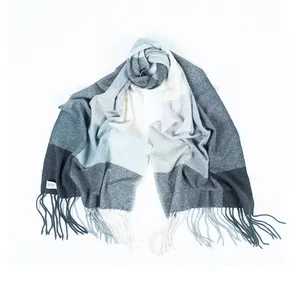 Modern Design Unisex Scarf Thick Felted Stripe Pattern Cashmere Scarf Indian Manufacturer Supplier