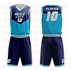 Custom your own team basketball uniforms reversible basketball jersey set - Product Image 2