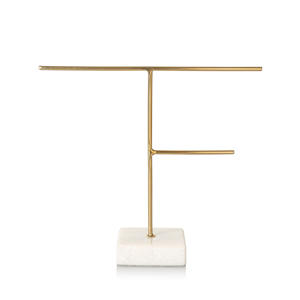 Soporte de exhibición de joyería clásica, base de mármol, soporte de joyería de metal personalizado, accesorios de decoración para el hogar, soporte de joyería - Product Image 3