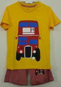 Ensemble de vêtements imprimés pour garçons, T-shirt manches courtes avec demi-pantalon, 8 pièces, collection été - Product Image 3