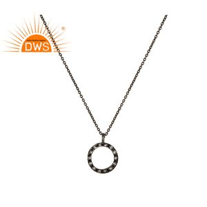 Collar con colgante de topacio blanco Natural, joyería de plata de ley 925 con piedras preciosas - Product Image 1