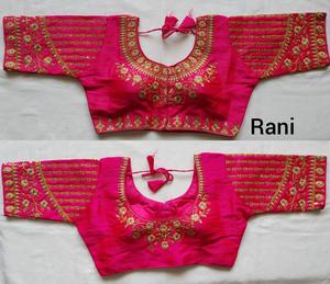 Blouse en tissu de soie lourde indienne, paillettes brodées, chemisier de travail, lehenga, nouvelle collection - Product Image 5