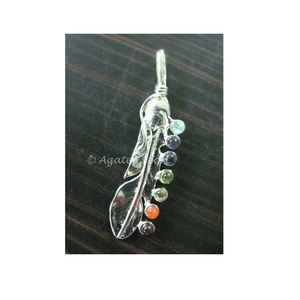 หินโมราบำบัดนำโชคจี้ใบจักระแกะสลักตามหลักฮวงจุ้ย - Product Image 1