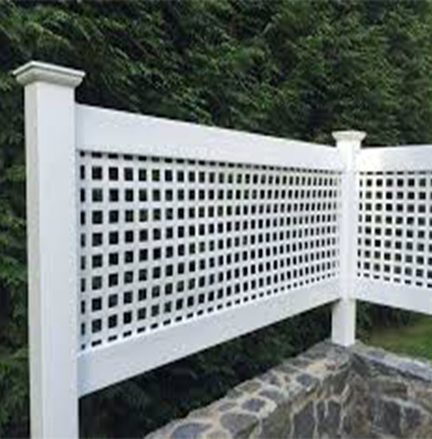 FenTech 1200x2400mm lattice privacy vinyl fence panels,cheap vinyl/pvc lattice fence