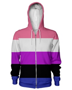 เสื้อฮู้ดธงชาติ Genderfluid Pride - Product Image 2