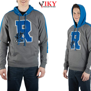 เสื้อฮู้ดสวมหัวสำหรับผู้ชายแผ่นปะติดเสื้อมีฮู้ดลายตัวอักษรปักโลโก้ได้ตามต้องการ - Product Image 4