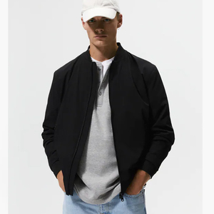 Blouson Bomber Universitaire Personnalisé en Satin Polyester Imprimé pour Hommes et Garçons, Coupe Slim, Imperméable et Coupe-Vent - Product Image 1