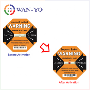Etiquetas de Impacto de 75G para Reducir Daños en la Carga / Etiquetas de Embalaje Logístico - Product Image 2