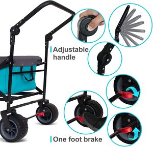 All <strong>Terrain</strong> Wide Wheel Collapsible Garden Utility <strong>Folding</strong> <strong>Wagon</strong> - Product Image 5