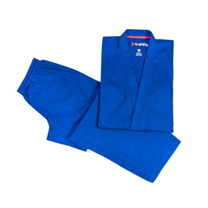 Uniforme de Karate para Adultos, Peso Medio, 8 oz, Conjunto de Gi para Estudiantes, Incluye Pantalones, Chaqueta Kimono, Cinturón Blanco, Poliéster/Algodón, Marca Personalizada - Product Image 1