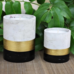 เทียนพาราฟินทรงกลมในโถแก้วตกแต่งบ้านหลากสี - Product Image 2