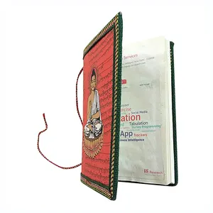 Lord Buddha Printed Notebook Hand genäht Inner Sheets Bound Diary Writing Notebook Handmade Custom Printed Journal