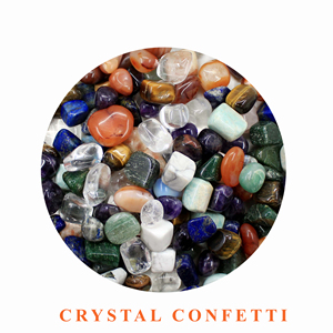 Venta al por mayor, oferta de bloques para confeti de cristal blanco natural, cristales multicolores caídos pulidos, incluidas piedras preciosas sueltas verdes - Product Image 2