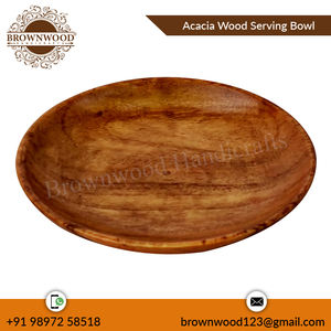 Proveedor indio de cuenco de madera de acacia de alta calidad, cuenco de madera para servir, cuenco redondo de madera maciza al mejor precio al por mayor - Product Image 2