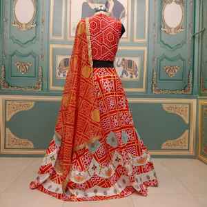 Nouvelle séquence de broderie de soie attrayante travail lehenga choli avec dupatta vêtements de réception prix de gros vêtement ethnique ApparelGarment - Product Image 4
