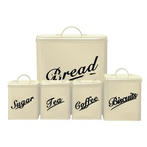 Metal White Wood Lidded Metal Bread Bin Kitchen Bread Container Food <b>Storage</b> Box Holder Kitchen Counter Top Bread Box - Product Image 3