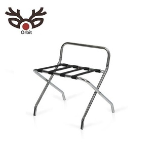 Portaequipajes plegable de metal moderno con organizador de caja de viaje para uso en dormitorio de hotel y sala de estar - Product Image 2