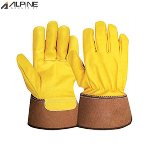 Los guantes de seguridad Canadian Rigger más vendidos, cuero de cabra granulado, a prueba de fuego, antivibración, Alpine Industries AG-40184 - Product Image 2