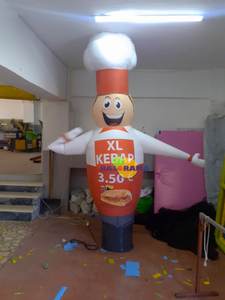 3m, alto, manos onduladas, inflable, chef, bailarín de aire para restaurante - Product Image 2