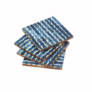 Accueil Vaisselle Décor Forme Carrée Tapis De Tasse Décoratif Prix De Gros Résine Tasse À Thé Dessous De Verre À La Main Conception Tasse À Thé Mads - Product Image 1