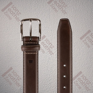 Cinturón de cuero para hombre, cinturones de cuero de grano completo, venta al por mayor - Product Image 2