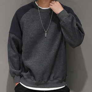 Sudadera de cuello redondo de manga raglán al por mayor de alta calidad para hombre sudaderas con capucha de invierno de gran tamaño de algodón pesado para hombre - Product Image 5