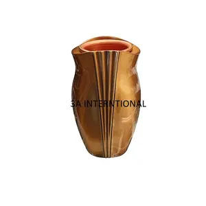 Vaso de flores em forma de garrafa de estilo moderno, vaso de flores banhado a cobre de alta qualidade, vaso decorativo de alta qualidade, venda quente