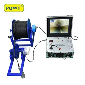 PQWT Underwater Well Inspection Camera with 200m Down View Borehole Camera Video Record Depth Counter