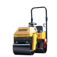 Compacteur routier Rouleau d'asphalte hydraulique à double tambour Rouleau compresseur vibrant fourni Shandong Pologne HONDA Embrayage électromagnétique