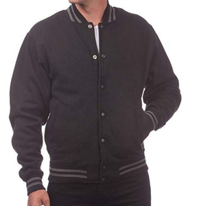 Chaqueta universitaria de alta calidad para hombre, chaqueta de béisbol de lana bordada con letras nuevas con decoración de piel para invierno - Product Image 4