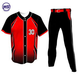 Conjunto de ropa deportiva transpirable con logotipo personalizable, los mejores uniformes de béisbol universitarios económicos para jóvenes - Product Image 5