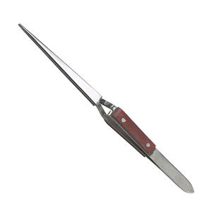 Pinzas de joyería con bloqueo cruzado, con mango de madera personalizado, alta calidad, CE, ISO, tamaño personalizado, duradero, 100 Uds. - Product Image 1