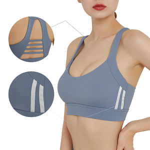 Soutien-gorge de sport grande taille pour femme, personnalisable avec logo, sans couture sur le devant, maintien élevé, pour entraînement, gym, yoga, course à pied, vêtements de sport, vente en gros - Product Image 1
