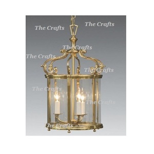 Brass And Glass Hanging <b>Lantern</b> With Exclusive Quality <b>Gold</b> Color Hanging <b>Lantern</b> For Home Decor Accessories - Product Image 2