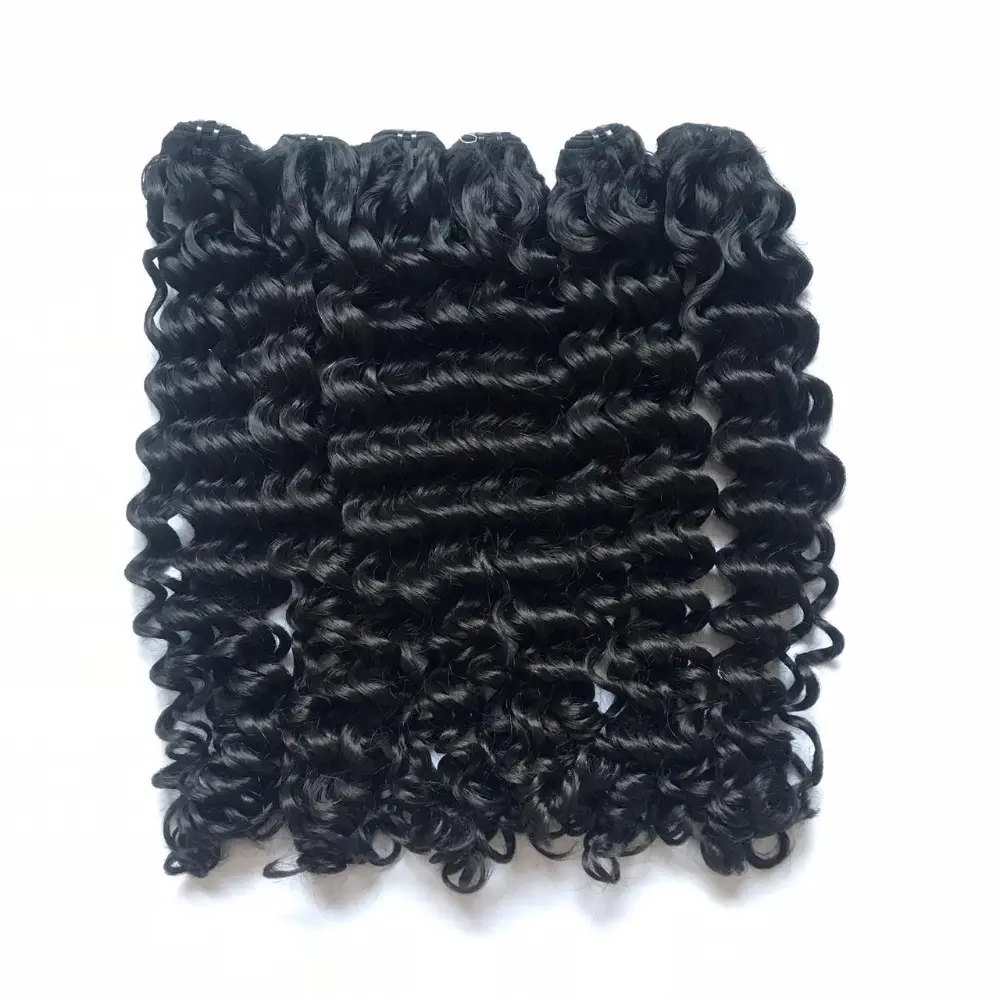 Hair Wholesale in Vietnam factory 10 inch weft kinky curly hair extensions 100% no chemical at very cheap price