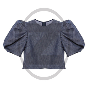 Basic o neck short sleeve candy color bodycon crop t shirt wholesale woman summer tops - Product Image 1