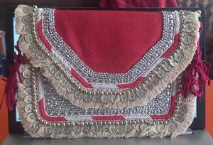 กระเป๋าคลัทช์สำหรับผู้หญิงสไตล์อินเดียสไตล์พื้นเมืองกระเป๋าเดินทางจาก guru kirpa บ้านส่งออก - Product Image 4