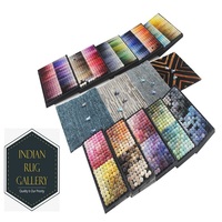 Fabricant Grossiste MOQ1 Tapis 100% Fait Main Soie Végétale Cisaillement Pointe Viscose Tencel Tissé à la Main