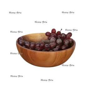 Bol de fruits en bois de conception classique bol de chocolats de taille personnalisée de forme ronde pour l'usage de restaurant à la maison d'hôtel - Product Image 1