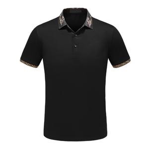 2021 dernier Style hommes à manches courtes solide blanc pour polos été formel Golf T-Shirts fabriqués à partir de Jersey Muscle hauts - Product Image 2