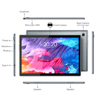 Tablette PC FHD 10 "haut de gamme avec 4 Go de RAM et 64 Go de stockage avec double SIM VoLTE, écran tactile en verre, écran LCD FHD 1920*1200