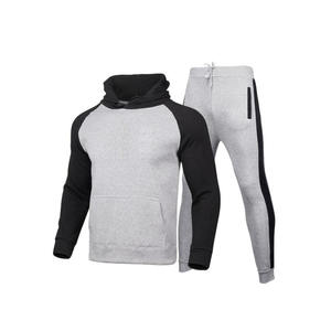 Streetwear lourd Boxy Fit Joggers Ensemble de survêtements baggy pour hommes Logo personnalisé Vêtements de sport Survêtement uni - Product Image 4