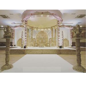 Impresionante Mandap de Madera para Bodas, Decoración de Mandap para Bodas del Sur de la India, Majestuoso Mandap de Madera para Bodas Indias en EE. UU. - Product Image 1