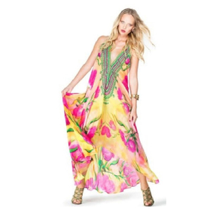 2021 Hot Selling Unique Design <b>Kaftan</b> Beachwear Dress/<b>Tops</b> for Women in Bulk - Product Image 1