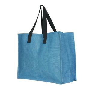 Grand sac fourre-tout de plage en chanvre imprimé de logo personnalisé tendance écologique de la mode 2024 - Product Image 5