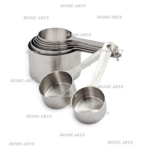 Juego de tazas medidoras de forma redonda de nuevo diseño de 4 tazas medidoras de acero inoxidable de diferentes tamaños para gran oferta - Product Image 4