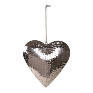 Adorno Navideño Colgante de Metal en Forma de Corazón, Acabado Rojo, Estilo Moderno y Elegante, Hecho a Mano, de Alta Calidad, Gran Venta - Product Image 5