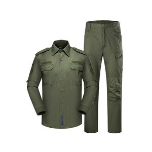 ชุดยุทธวิธีลายพรางสำหรับกิจกรรมกลางแจ้ง แบบถัก ระบายอากาศได้ดี สำหรับทุกเพศ ขายส่ง ประกอบด้วยเสื้อแขนยาวและกางเกง - Product Image 6